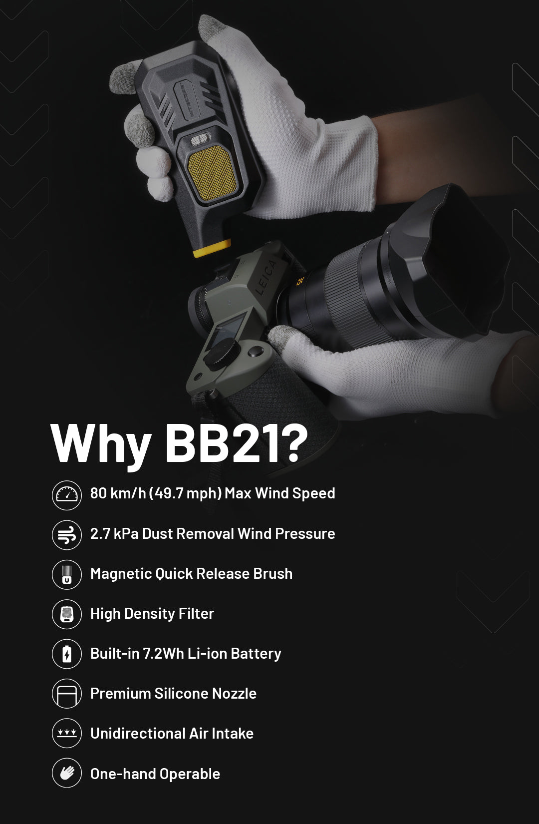 NITECORE BB21 Electronic Photography Blower