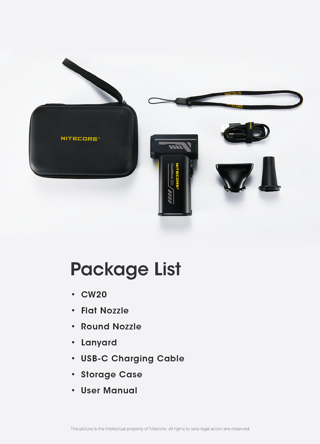 NITECORE CW20 Multipurpose Pocket Photography Fan