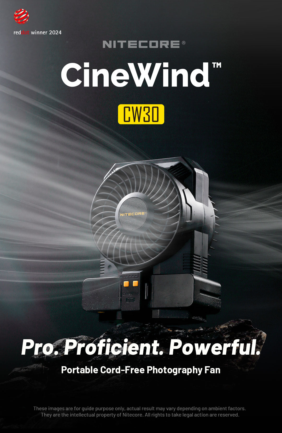 NITECORE CW30 Portable Cord-Free Photography Fan ls Out Now!