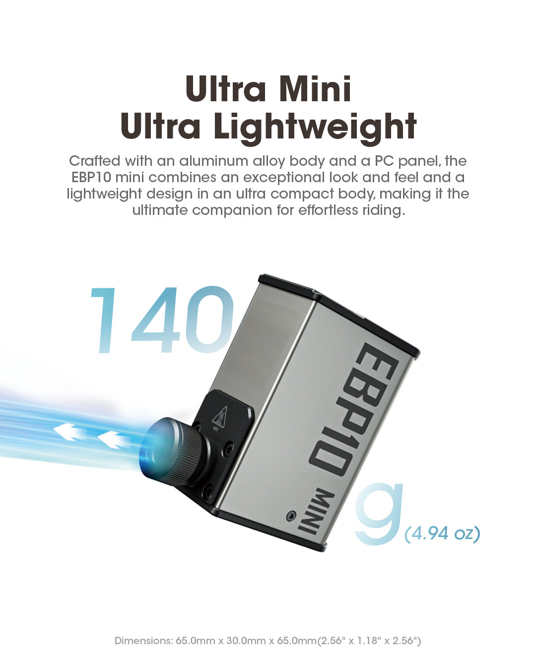 NITECORE EBP10 MINI, Air Pump and Tire Gauge 2 in 1.