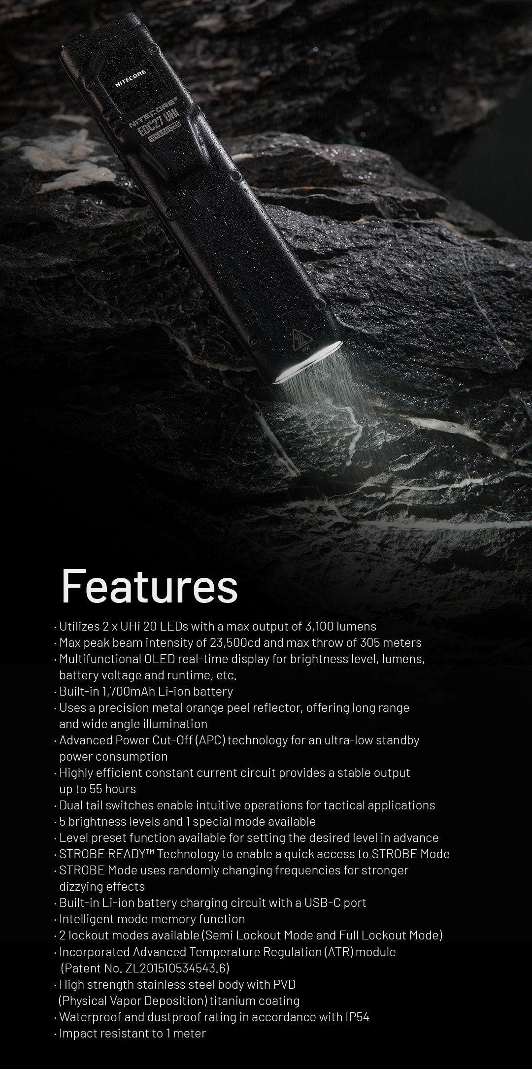 NITECORE Unveils the EDC27 UHi Ultra Slim Tactical EDC Flashlight