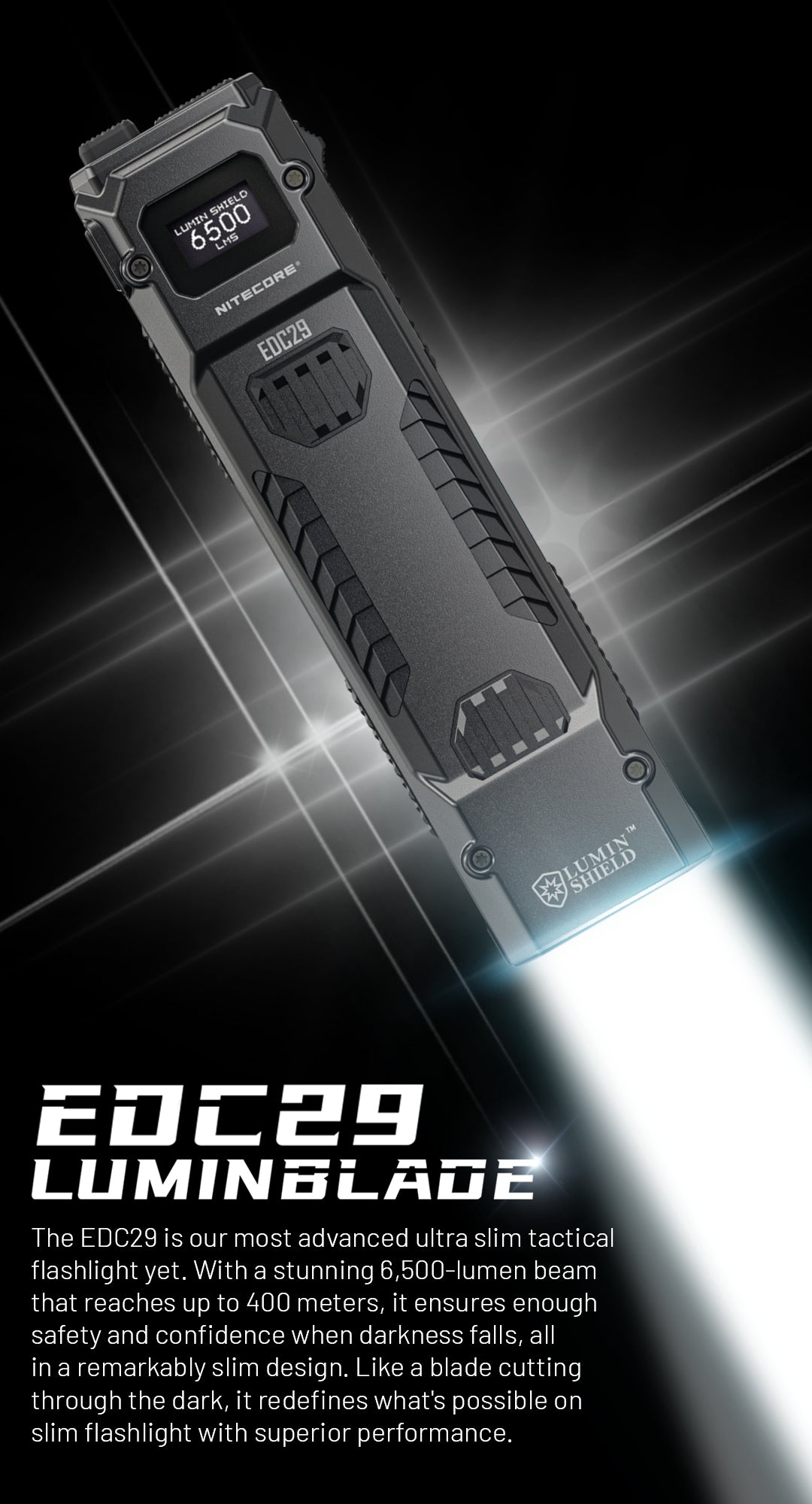 NITECORE EDC29 Ultra Slim 6500 Lumens EDC Flashlight
