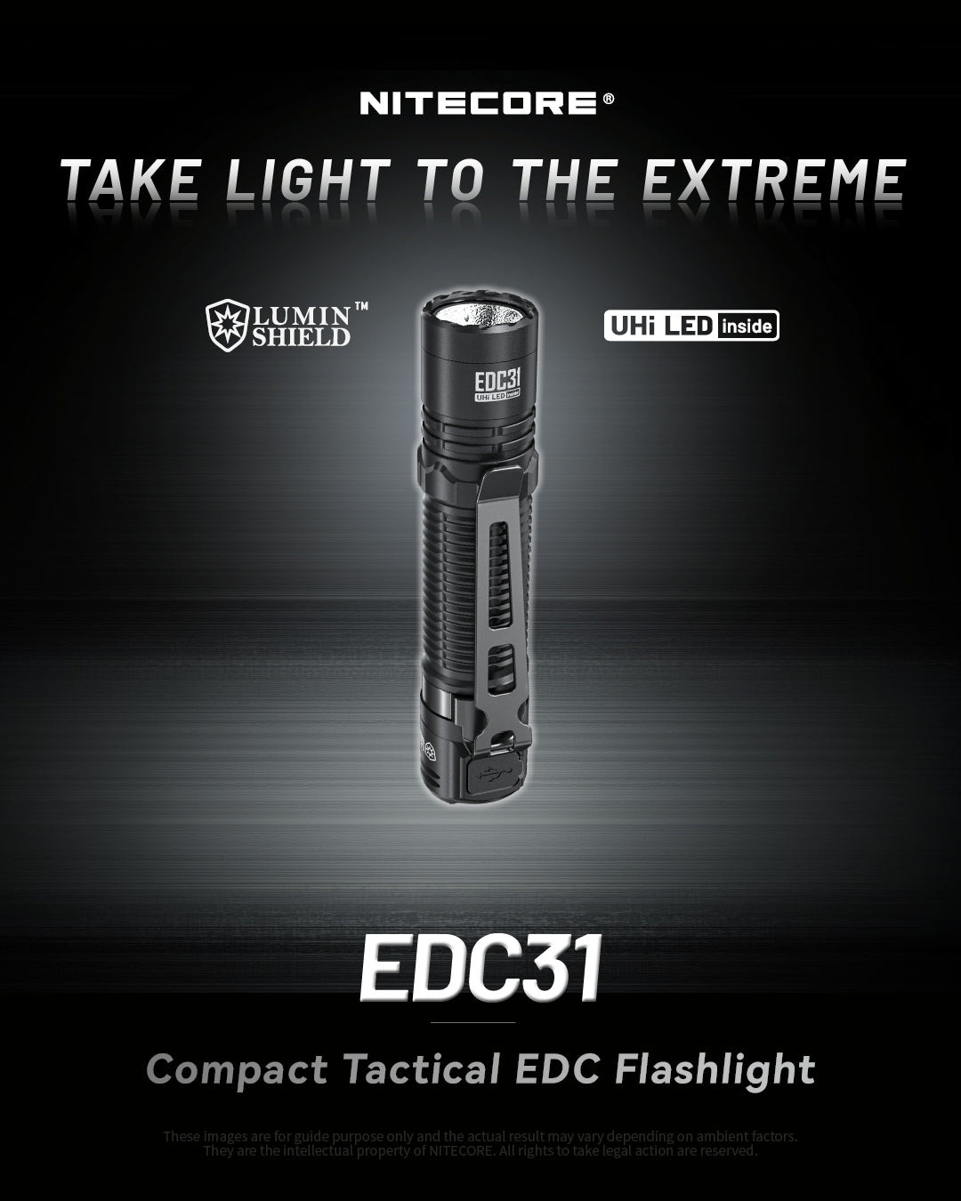 NITECORE EDC31 1500 Lumens Compact Tactical EDC Flashlight