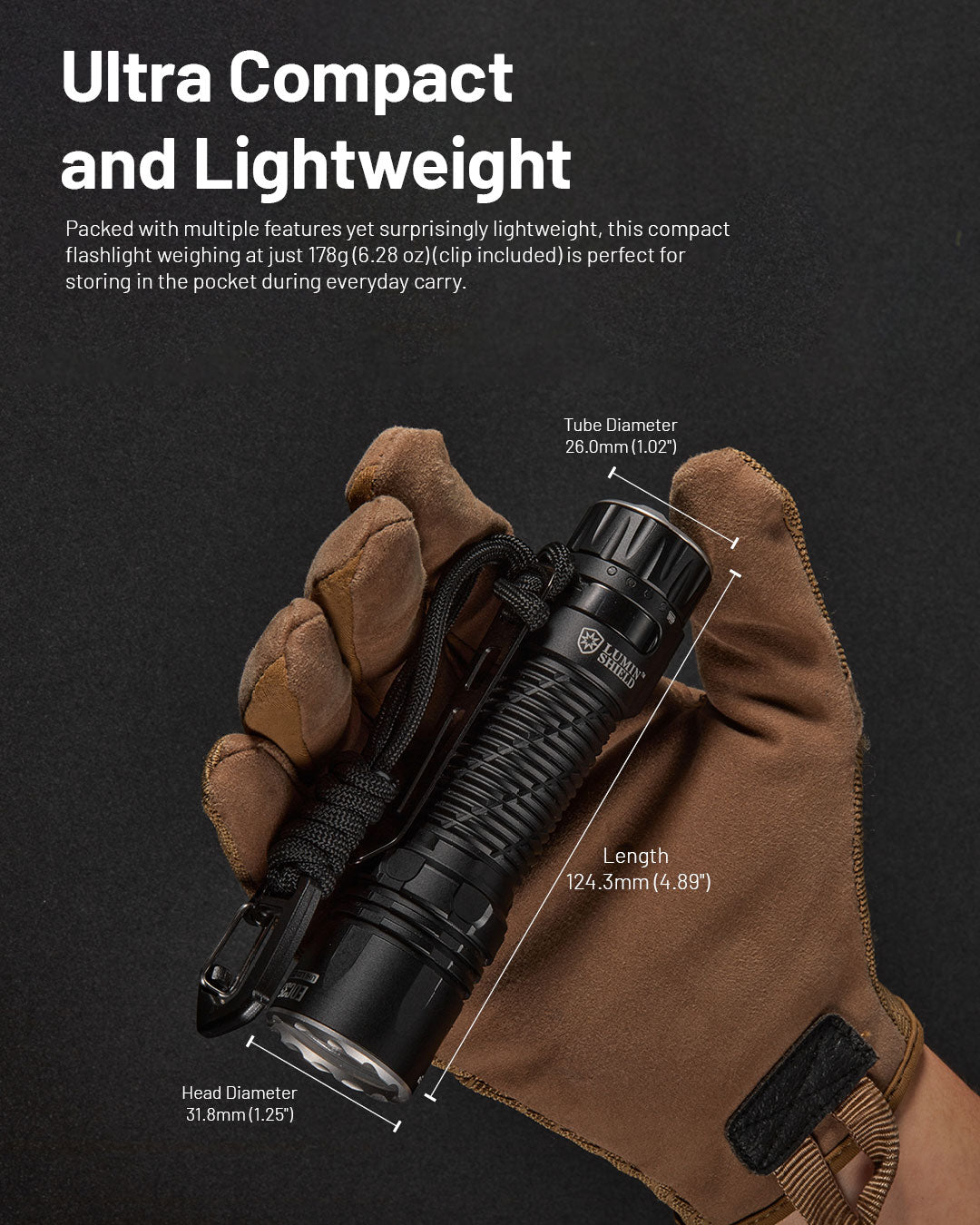 NITECORE EDC35 5000 Lumens Tactical EDC Flashlight Built-in 6000mAh 21700 Li-ion Battery
