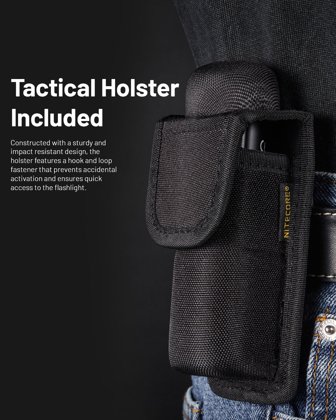 NITECORE EDC35 5000 Lumens Tactical EDC Flashlight Built-in 6000mAh 21700 Li-ion Battery