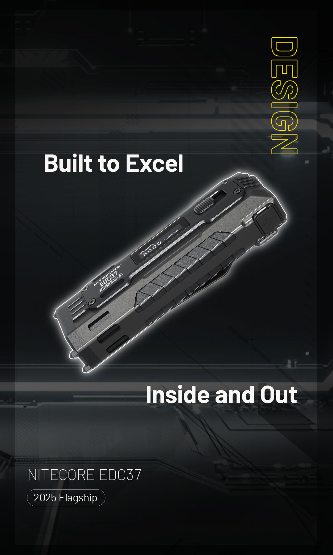 NITECORE EDC37 8000 Lumens Tactical EDC Flashight