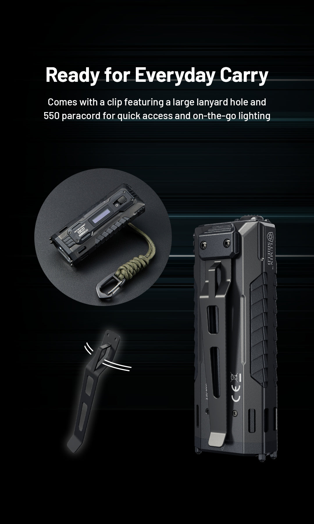 NITECORE EDC37 8000 Lumens Tactical EDC Flashight