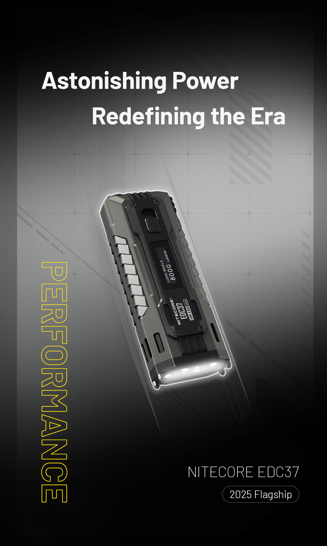 NITECORE EDC37 8000 Lumens Tactical EDC Flashight