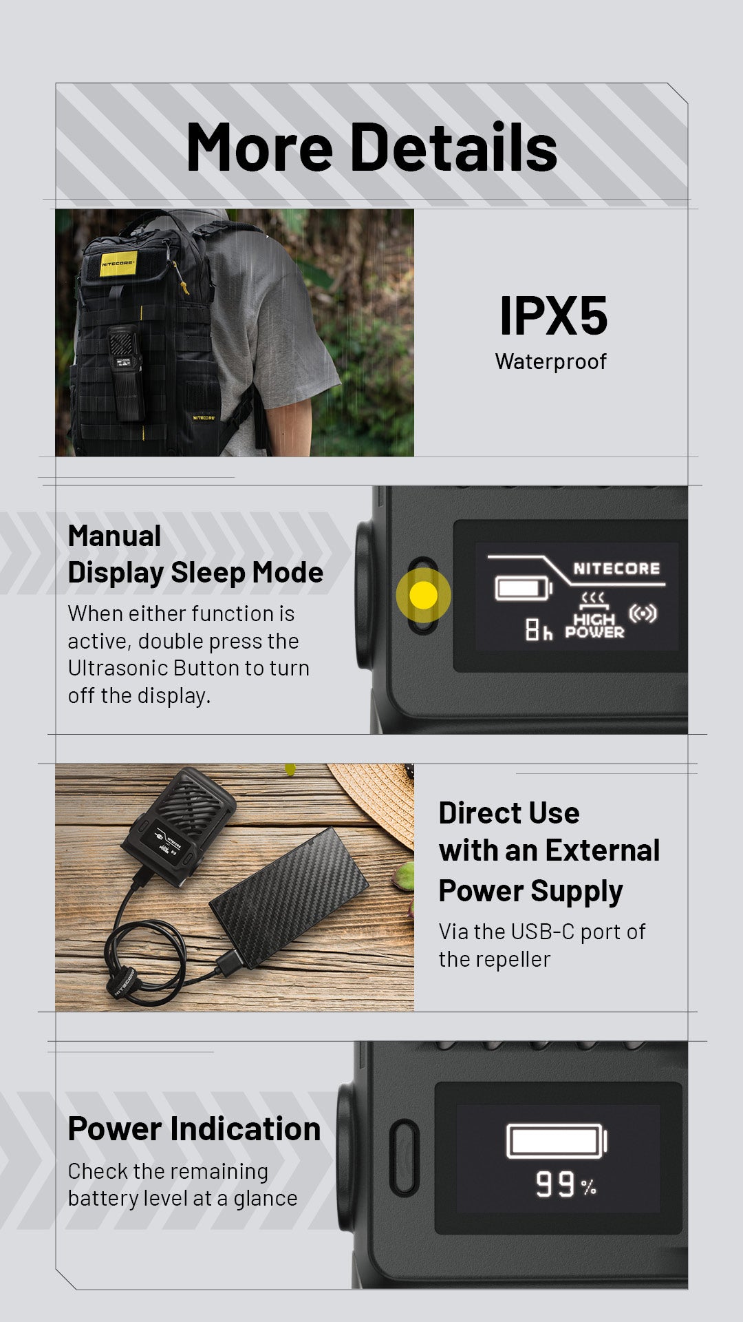 NITECORE EMR25 Multipurpose Portable Electronic Repeller