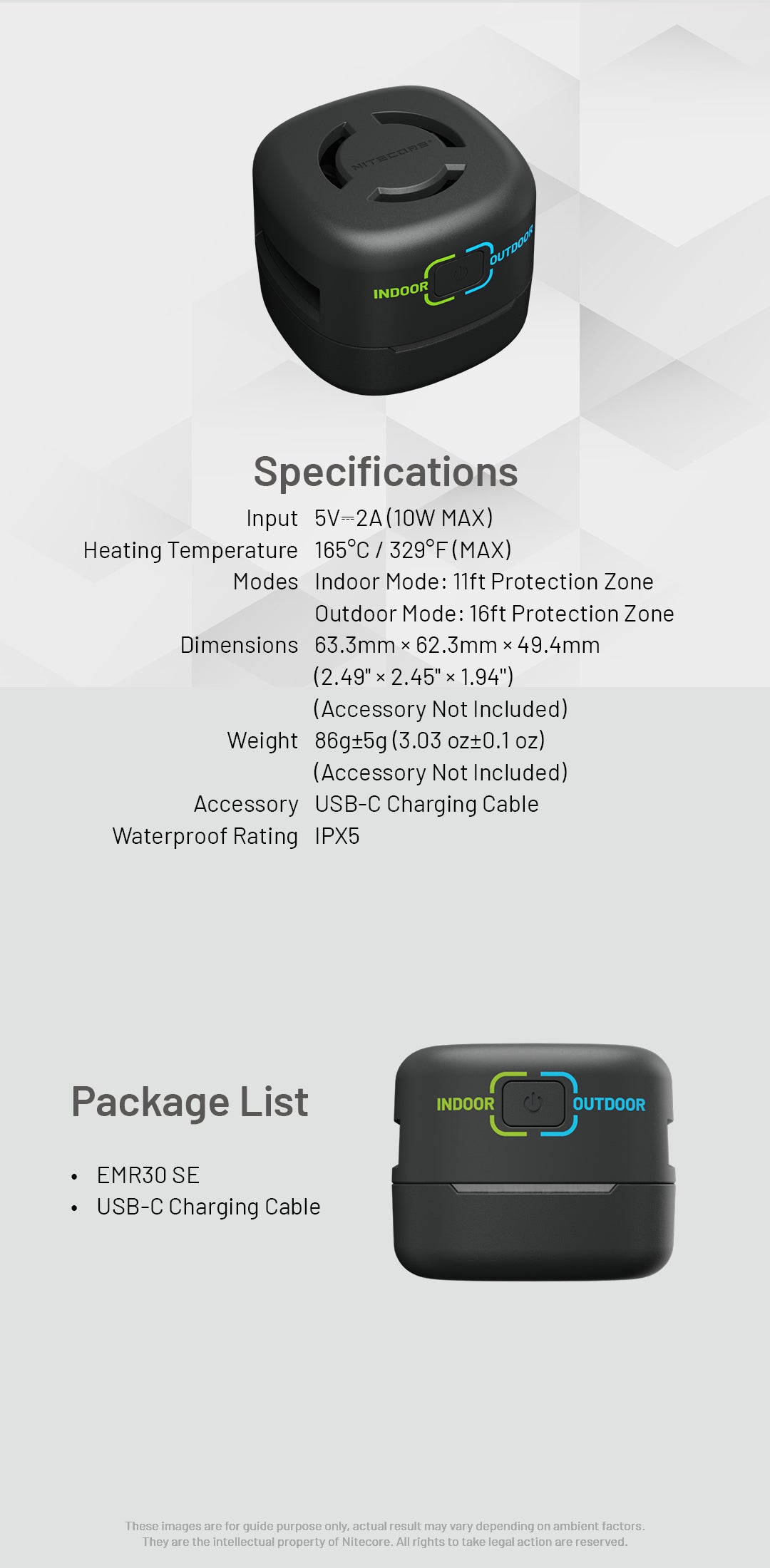 NITECORE EMR30 SE Portable Electronic Multipurpose Repeller