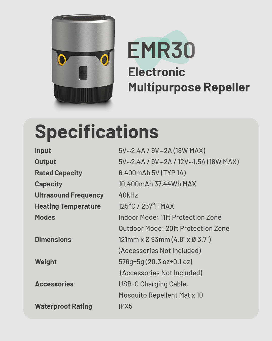 NITECORE EMR30: The world’s powerful Household Mosquito Repeller