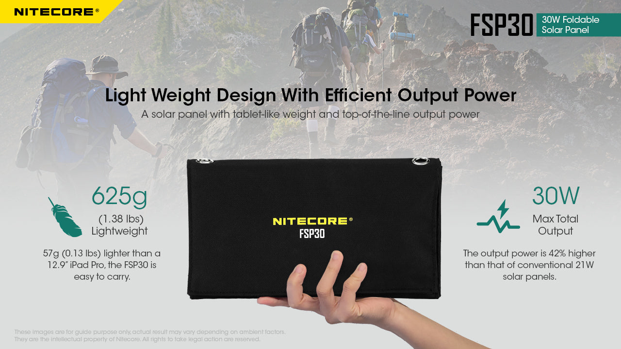 NITECORE FSP30 30W Foldable Solar Panel