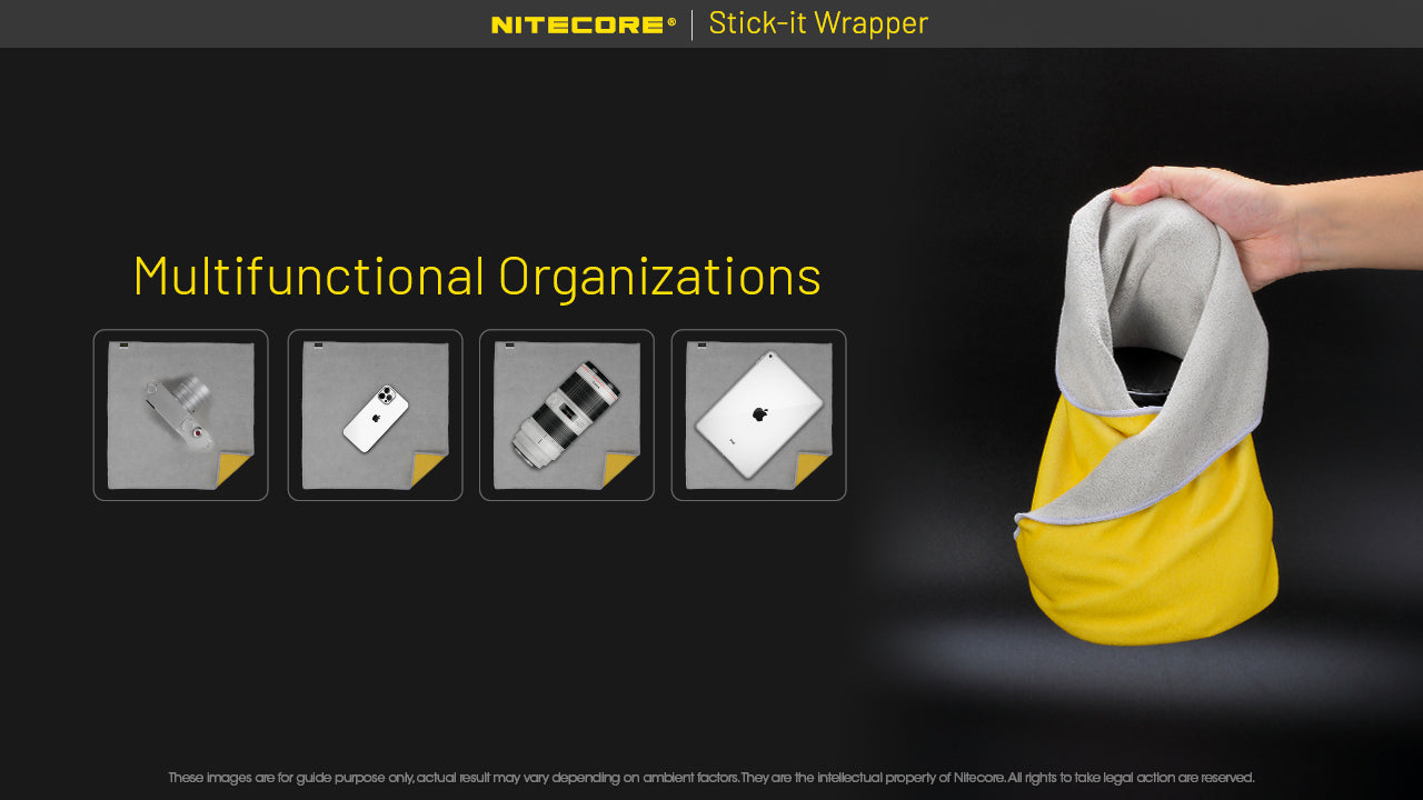 NITECORE Stick-it Wrapper Patch Cloth Multifunctional Organization Protect Cover