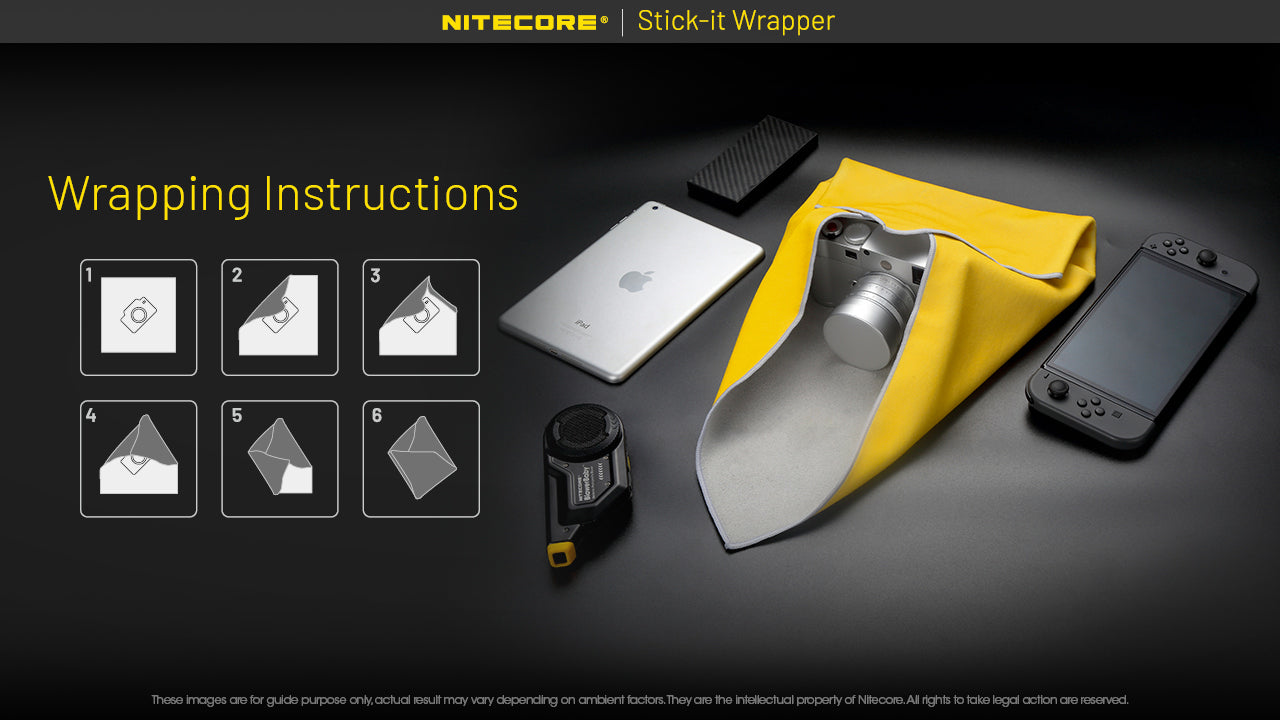 NITECORE Stick-it Wrapper Patch Cloth Multifunctional Organization Protect Cover