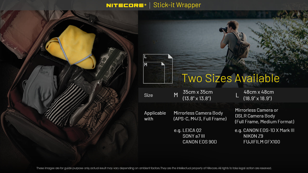 NITECORE Stick-it Wrapper Patch Cloth Multifunctional Organization Protect Cover