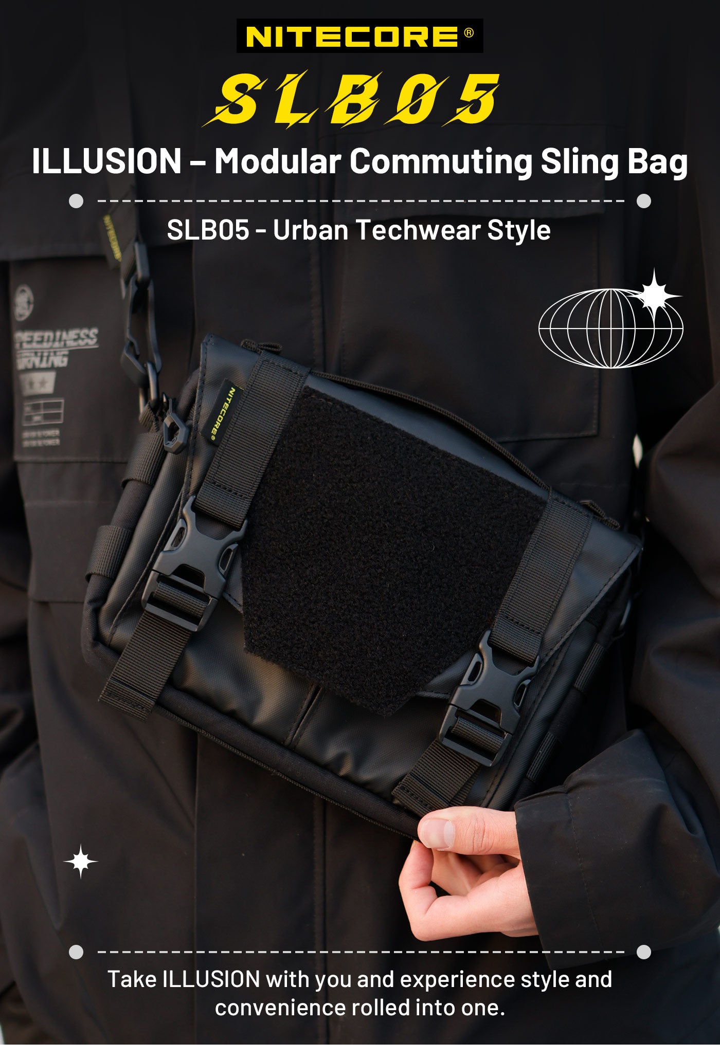 SLB05 Modular Commuting Sling Bag - ILLUSION