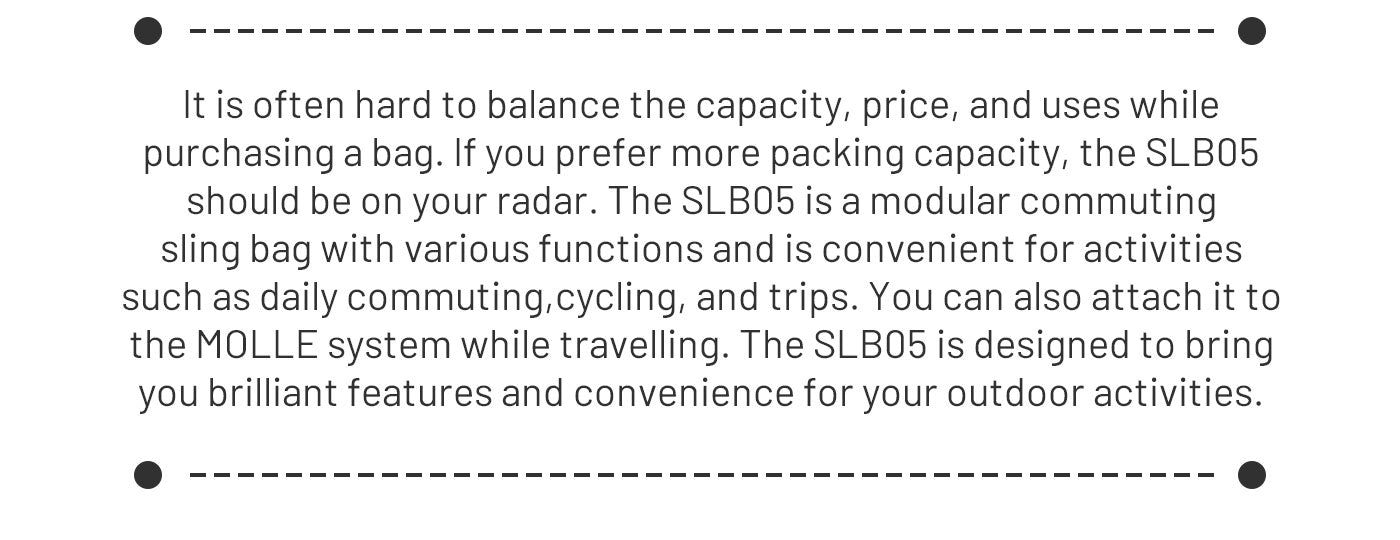 SLB05 Modular Commuting Sling Bag - ILLUSION