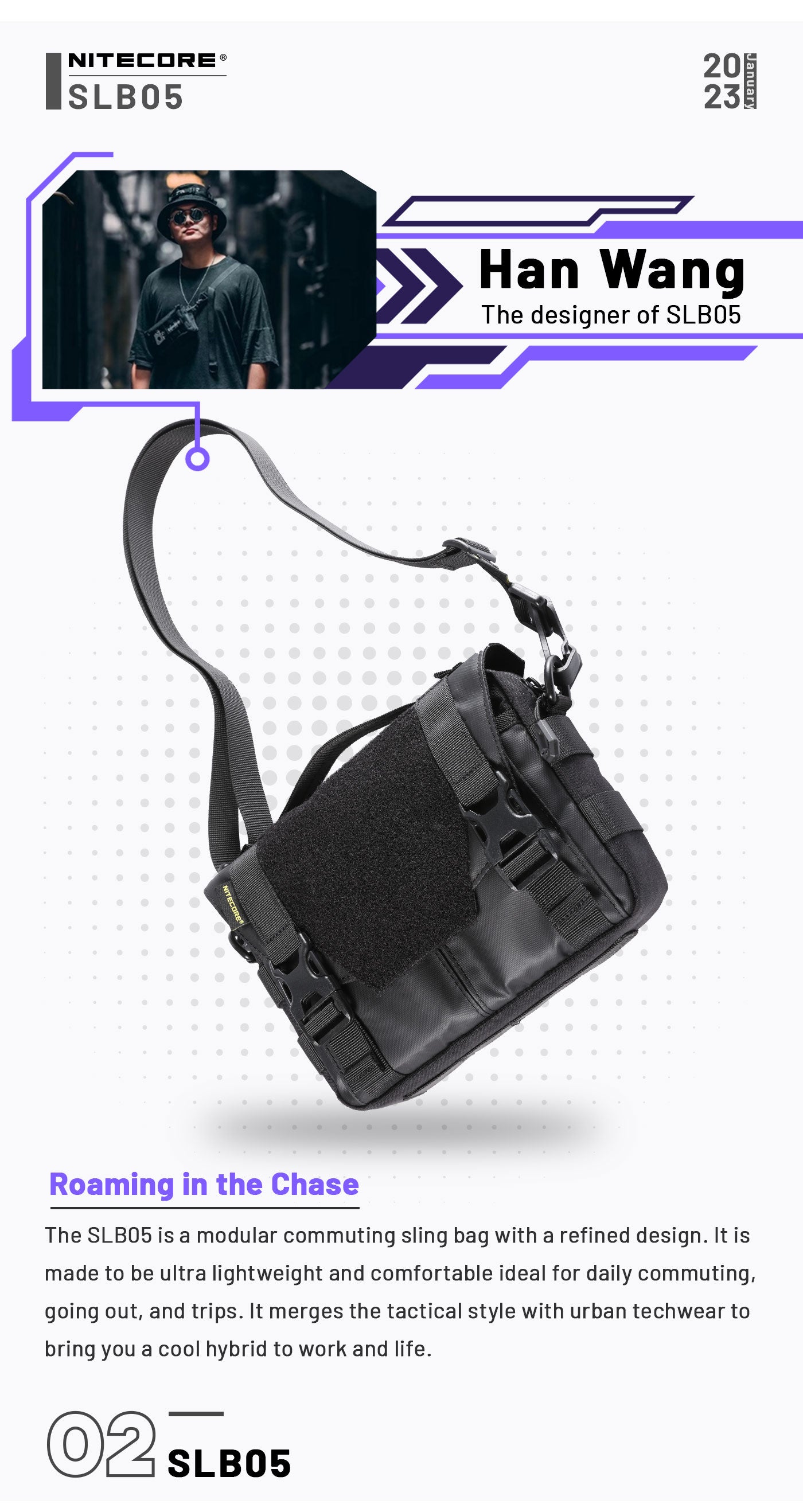 SLB05 Modular Commuting Sling Bag - ILLUSION