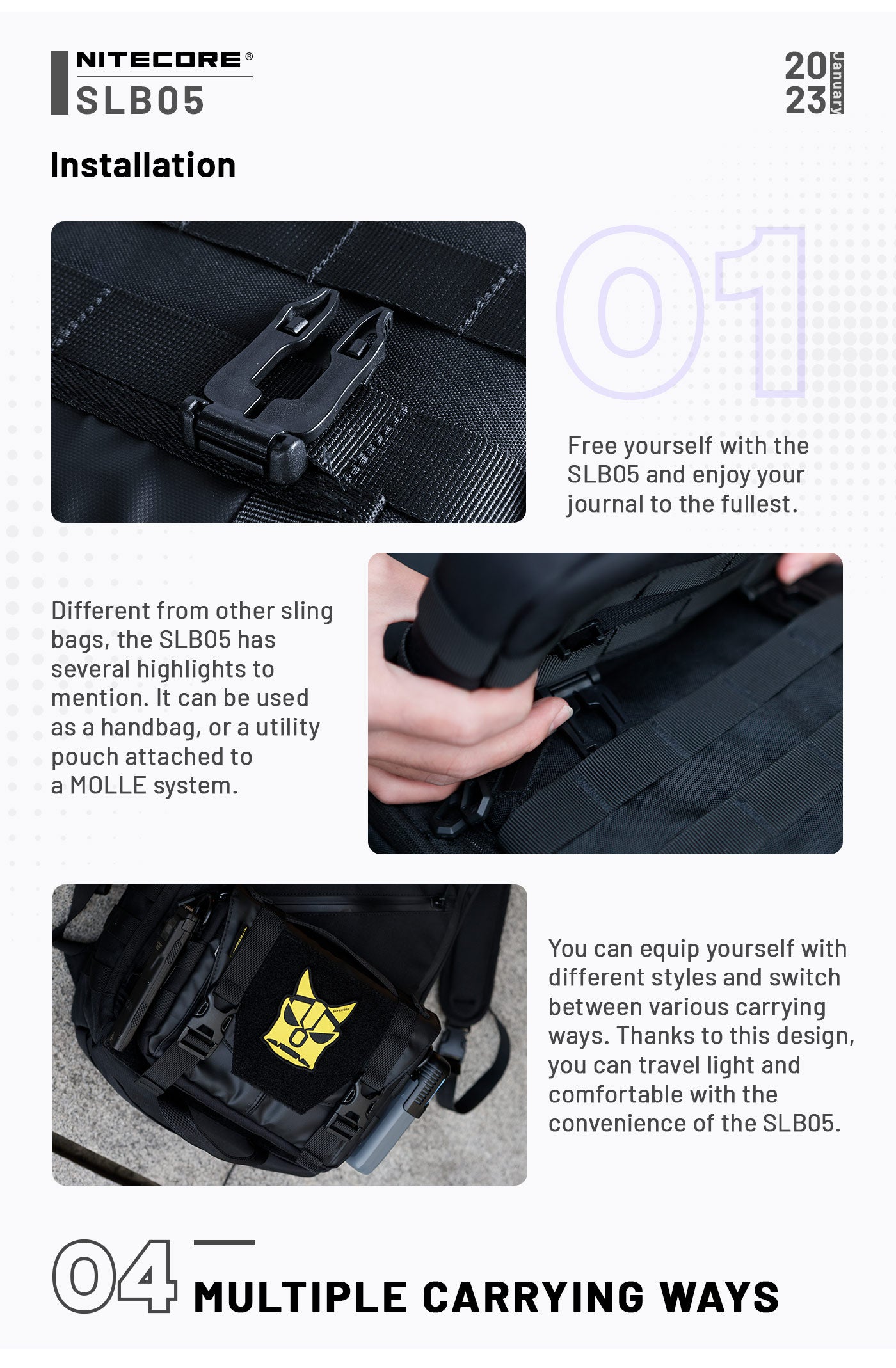 SLB05 Modular Commuting Sling Bag - ILLUSION
