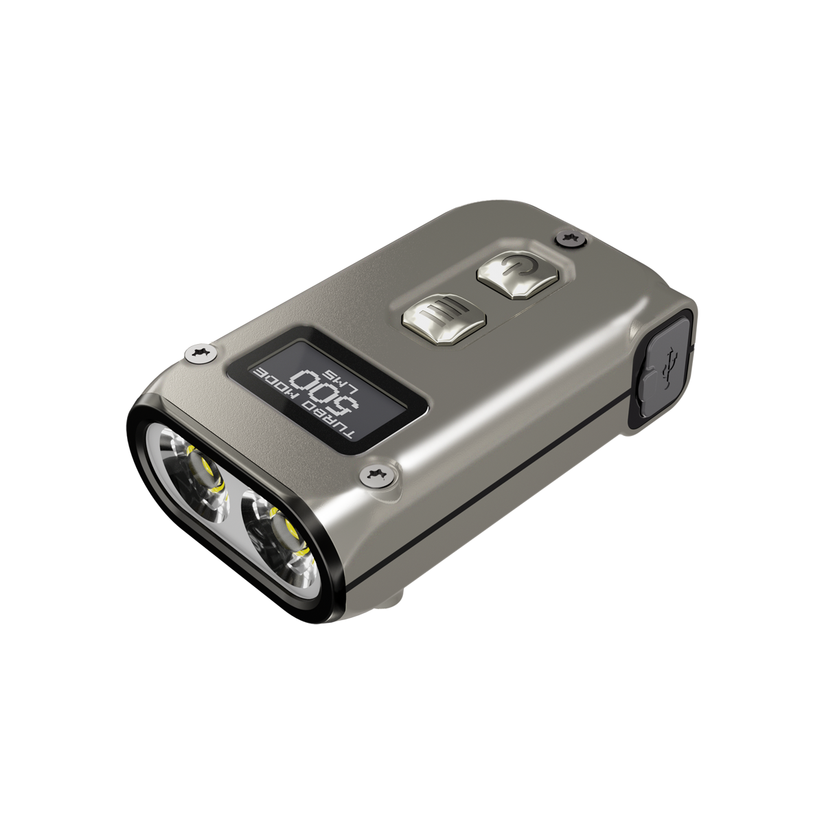 NITECORE TINI2 SS/TINI2 Ti Stainless Steel Version Dual-Core Intelligent Keychain Light