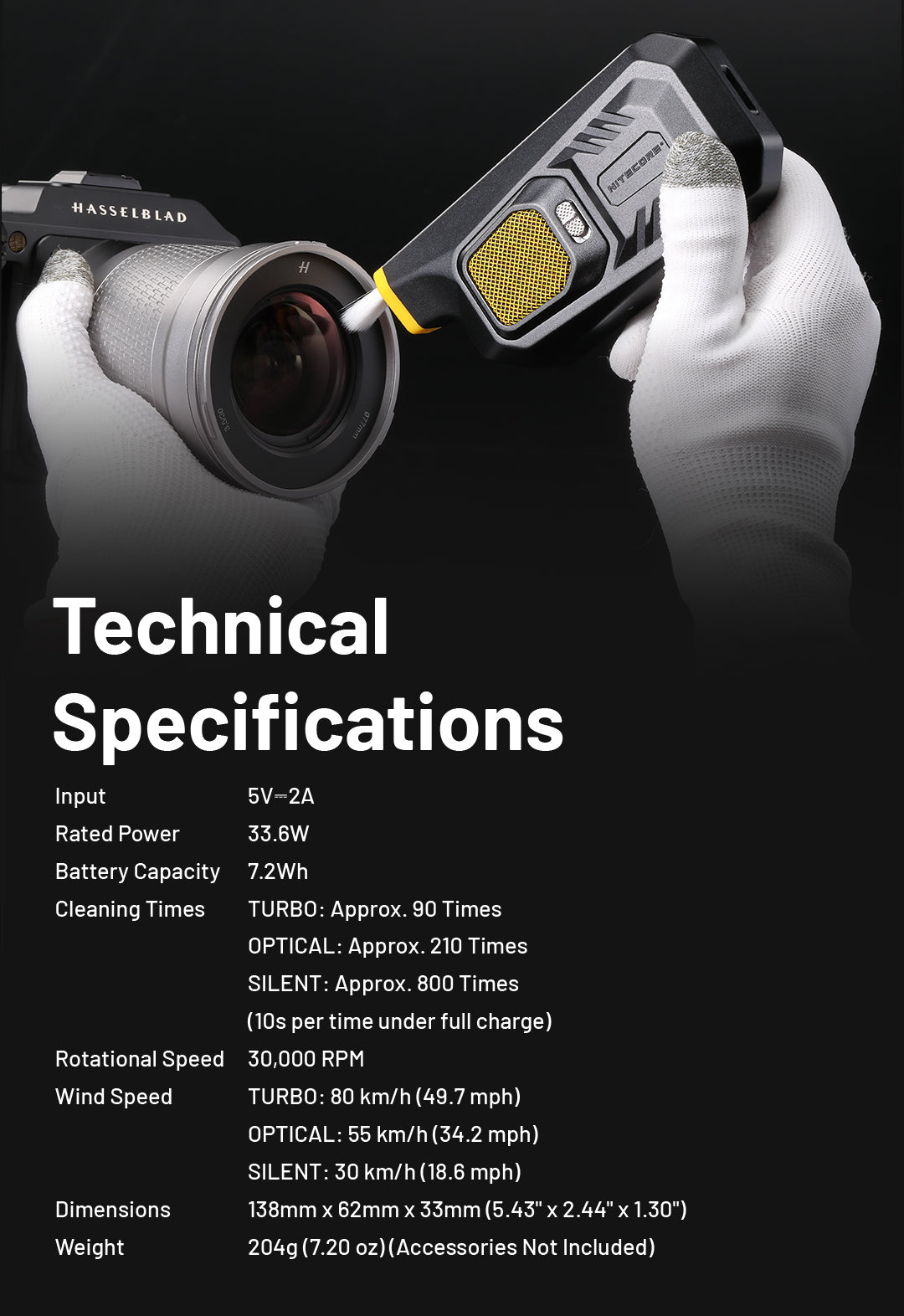 NITECORE BB21 Electronic Photography Blower