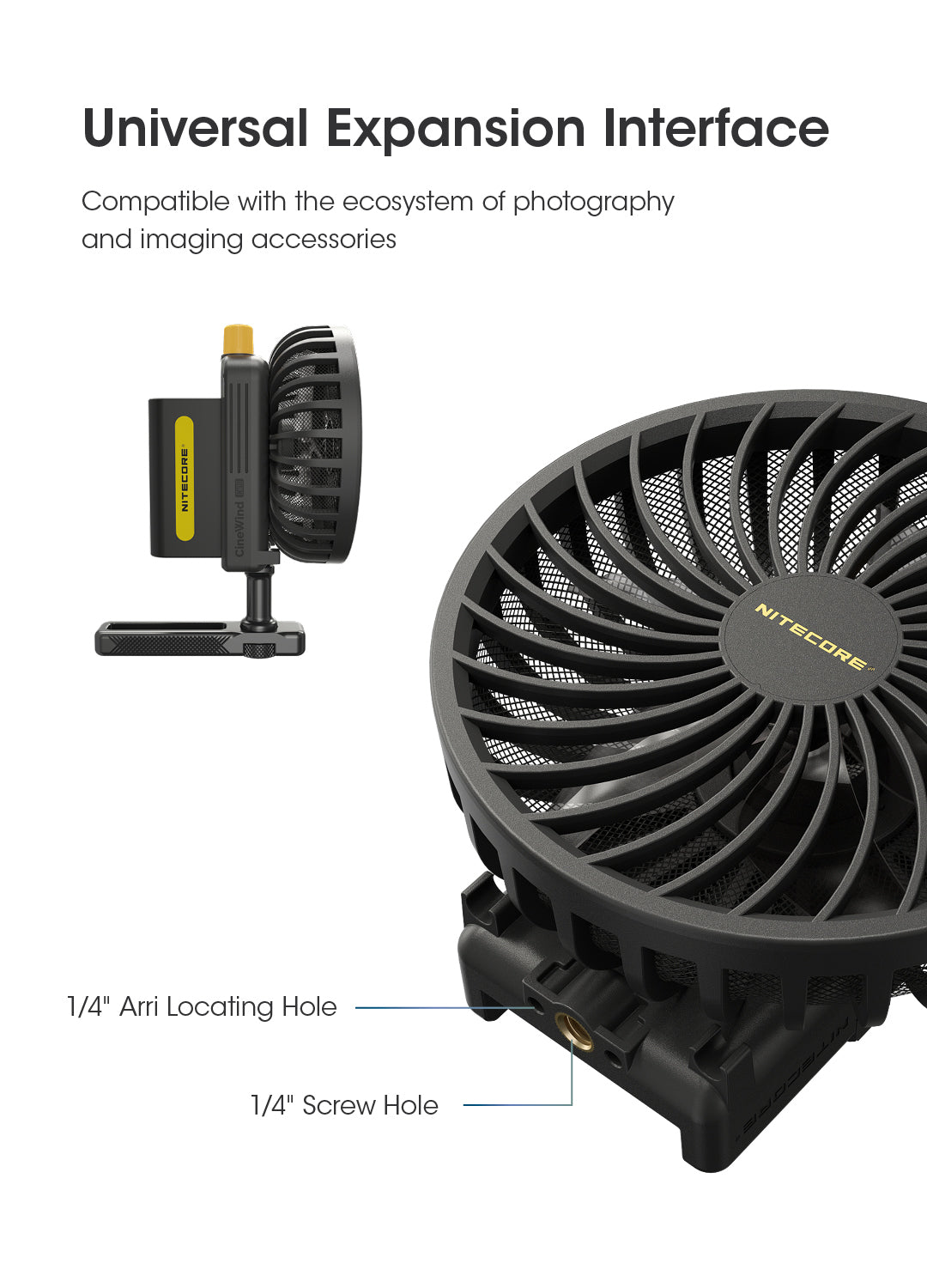 NITECORE CineWind™ CW10 Portable Photography Fan
