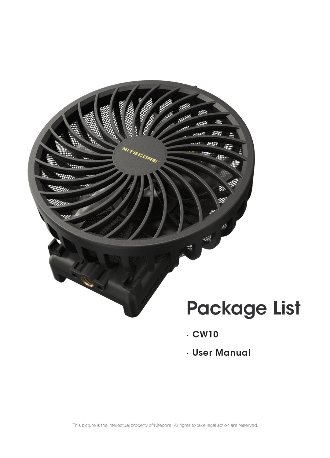 NITECORE CineWind™ CW10 Portable Photography Fan