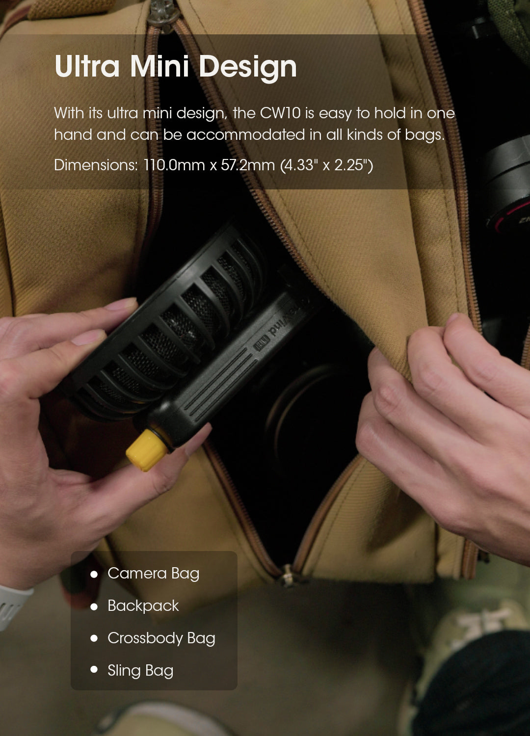 NITECORE CineWind™ CW10 Portable Photography Fan