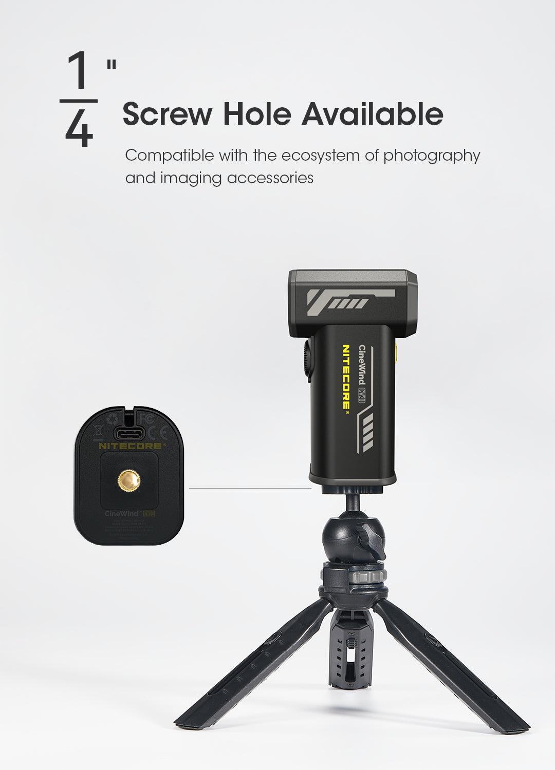 NITECORE CW20 Multipurpose Pocket Photography Fan