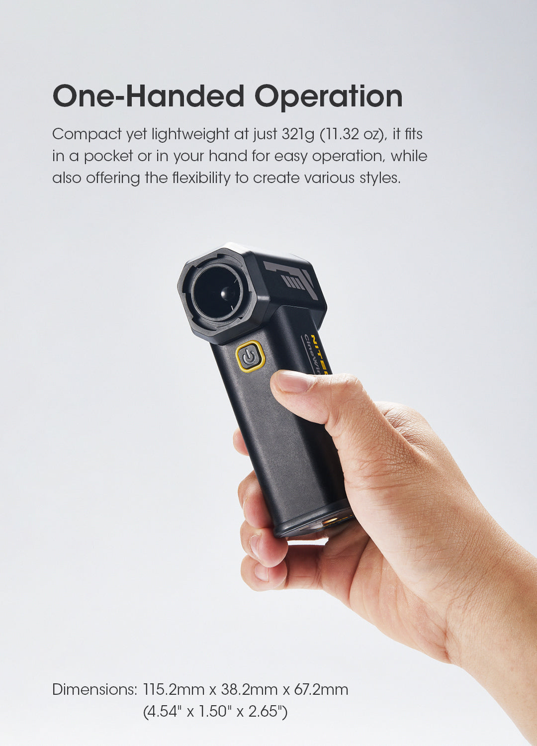 NITECORE CW20 Multipurpose Pocket Photography Fan