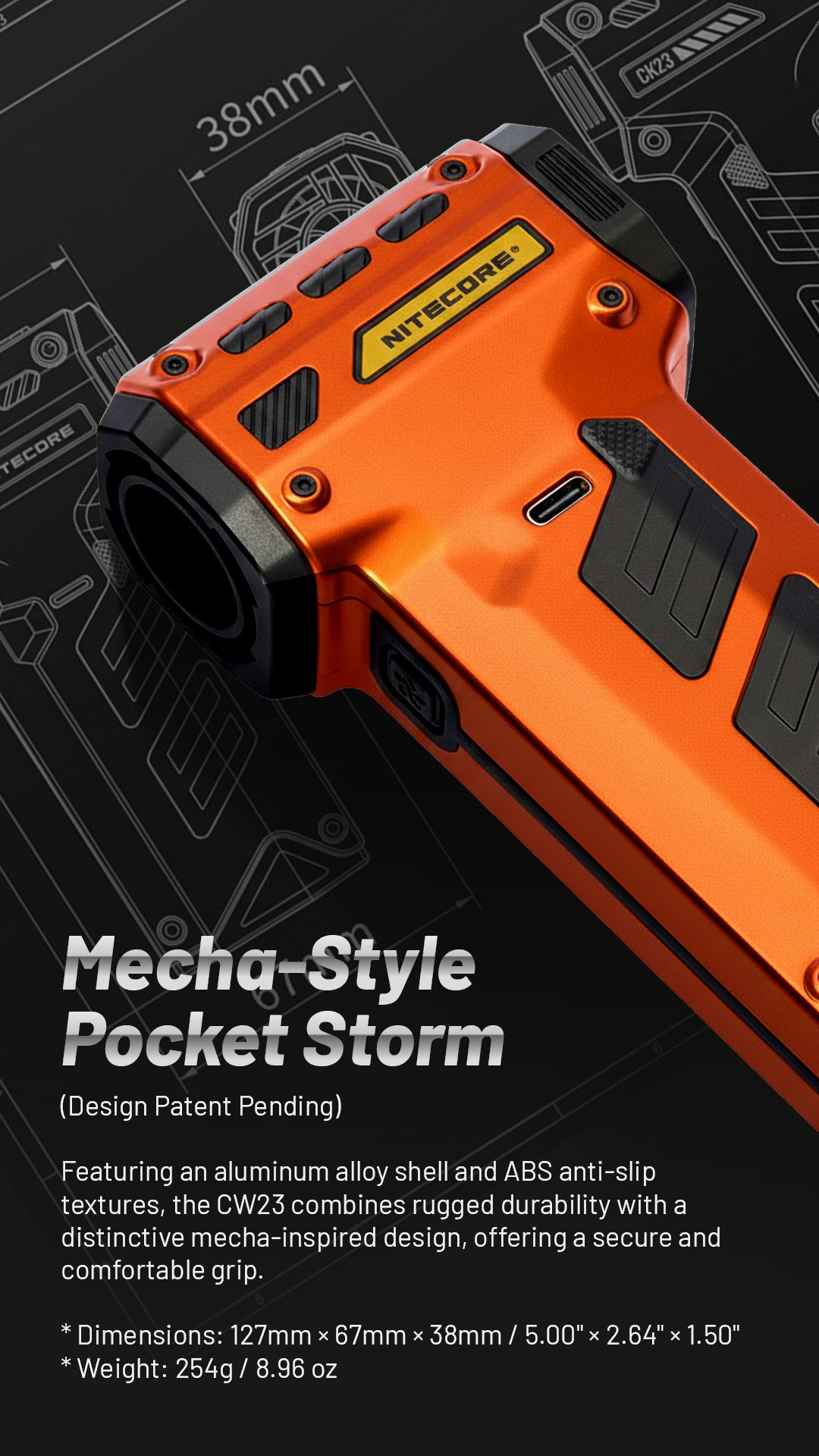 NITECORE CW23 Multipurpose Pocket Photography Fan
