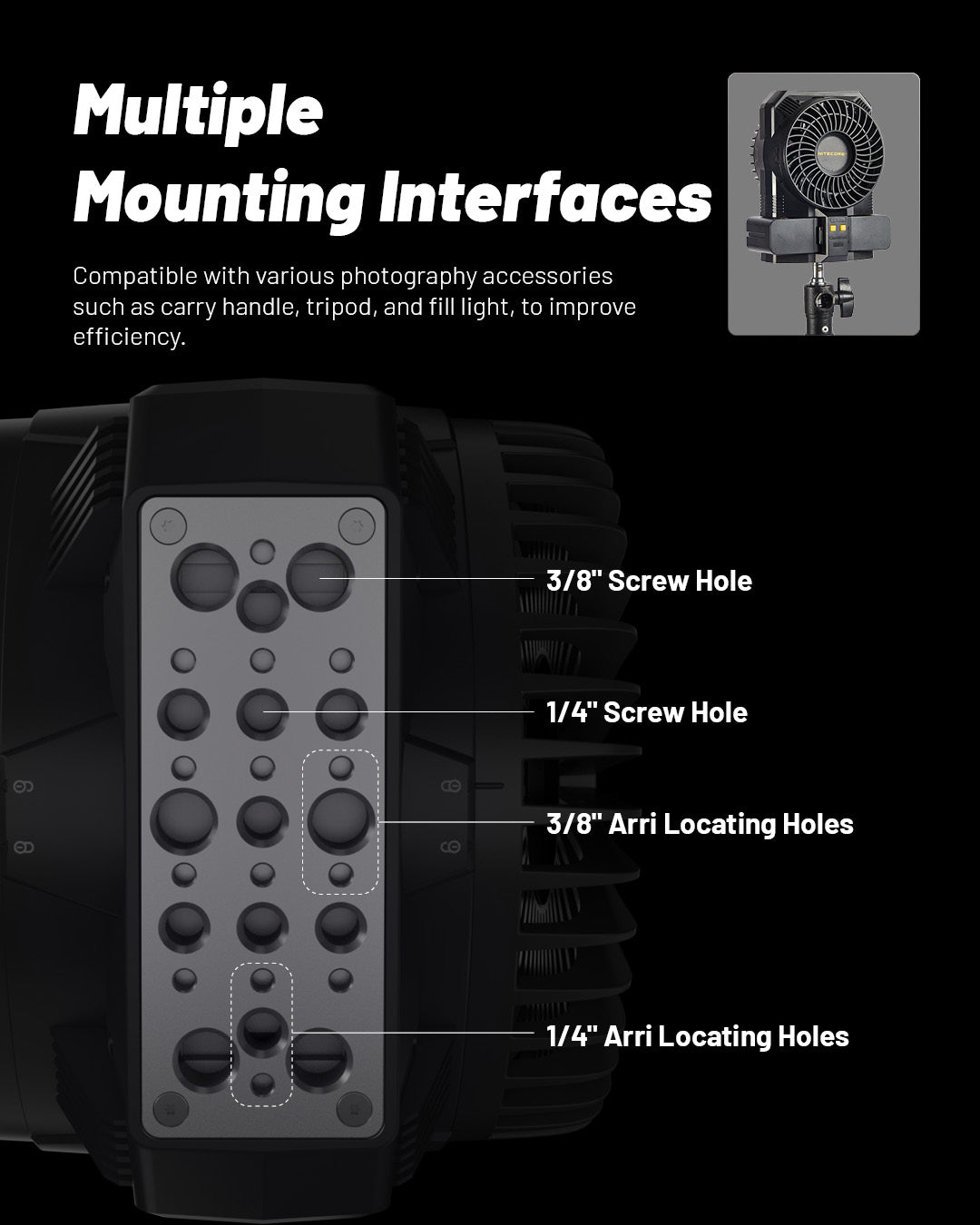 NITECORE CW30 Portable Photography Fan Wireless Remote Control