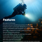 NITECORE DL30 Dive Flashlight 100 Meters Submersible 788m Long Range Spotlight