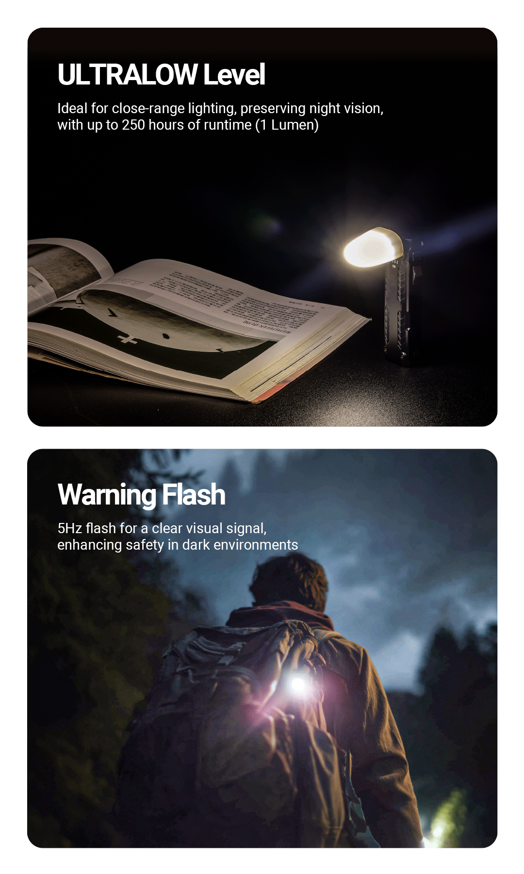 NTIECORE EDC09 High CRI Three Color Temperatures 102° Adjustable  EDC Flashlight