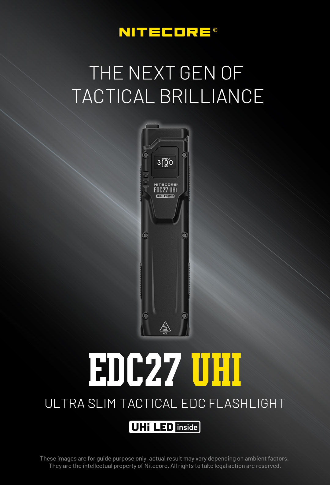 NITECORE Unveils the EDC27 UHi Ultra Slim Tactical EDC Flashlight