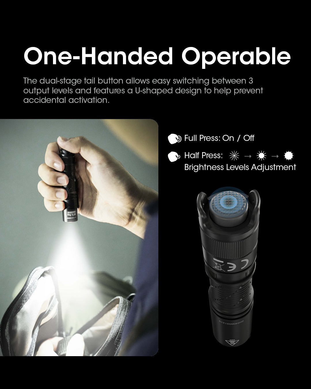 NITECORE MT1A PRO High Output Compact Rechargeable AA Flashlight