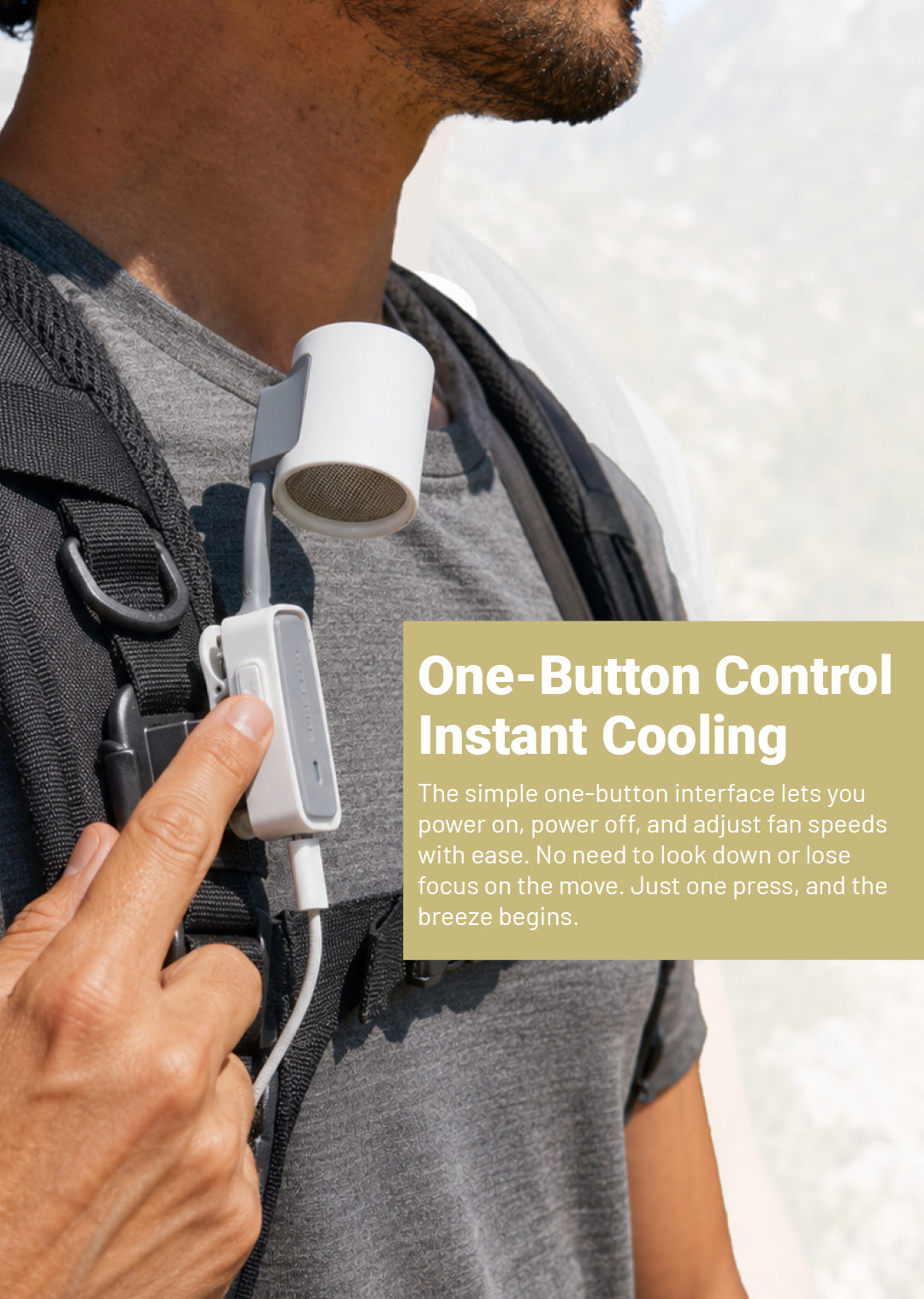 NITECORE NCF20 Outdoor Clip-on Fan 43g Handheld Fan