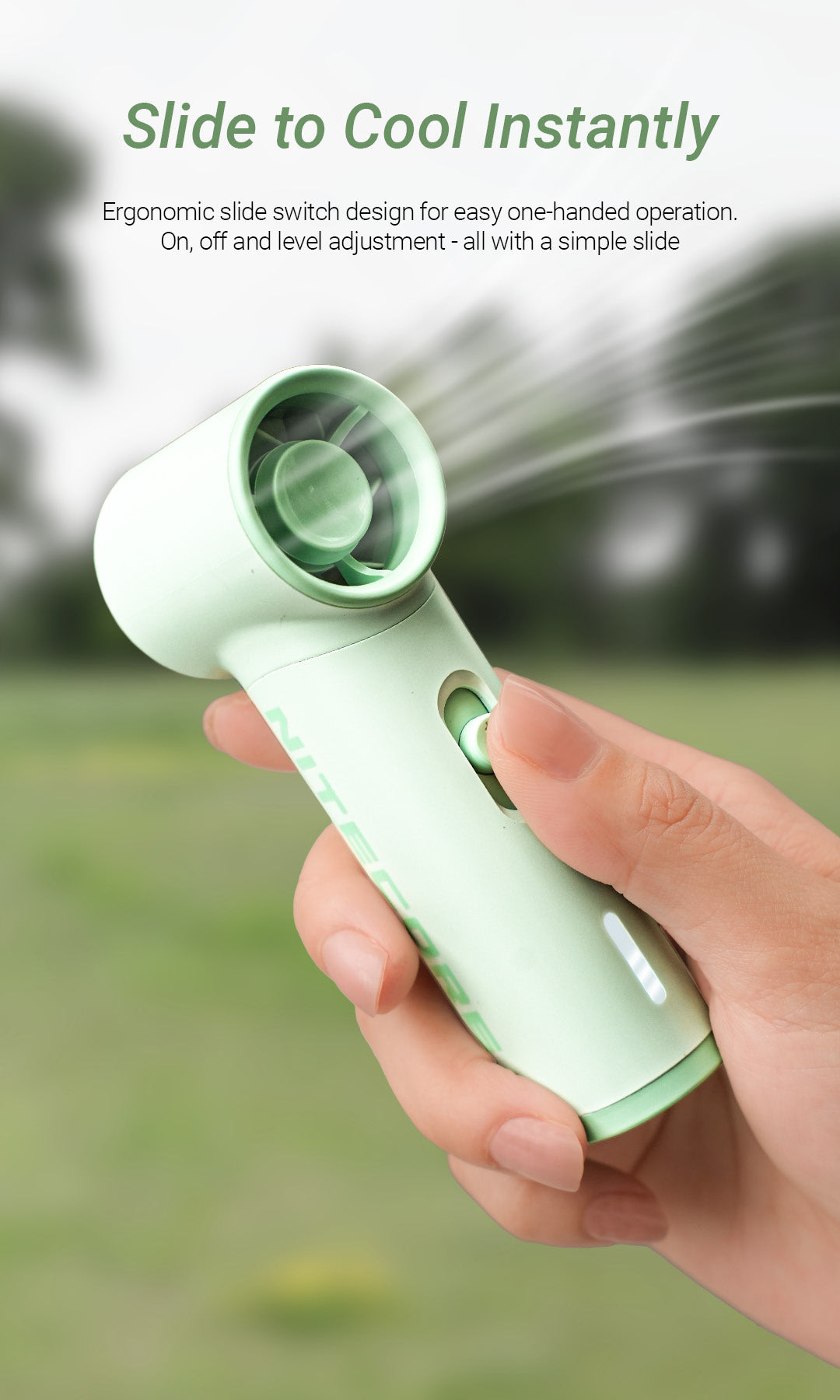 NITECORE NEF01 Lite EDC Handheld Fan Lightweight