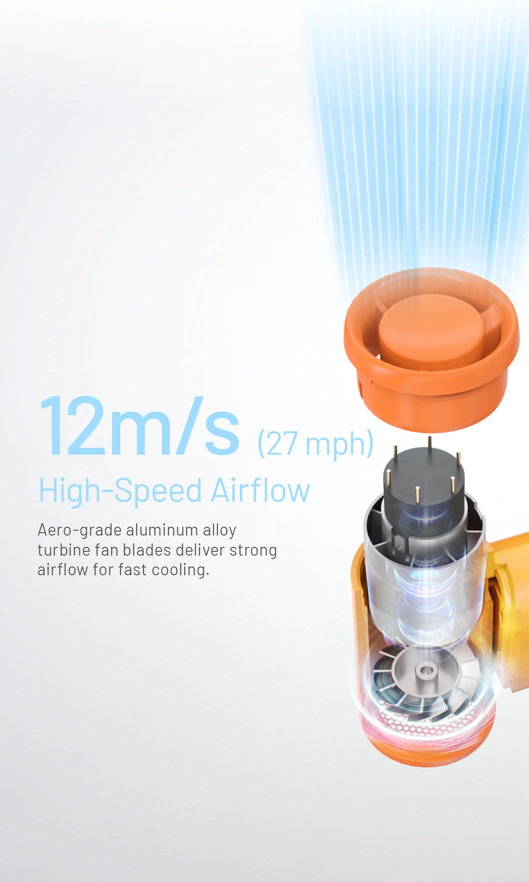 NITECORE NEF Nano Mini Handheld Fan High Speed