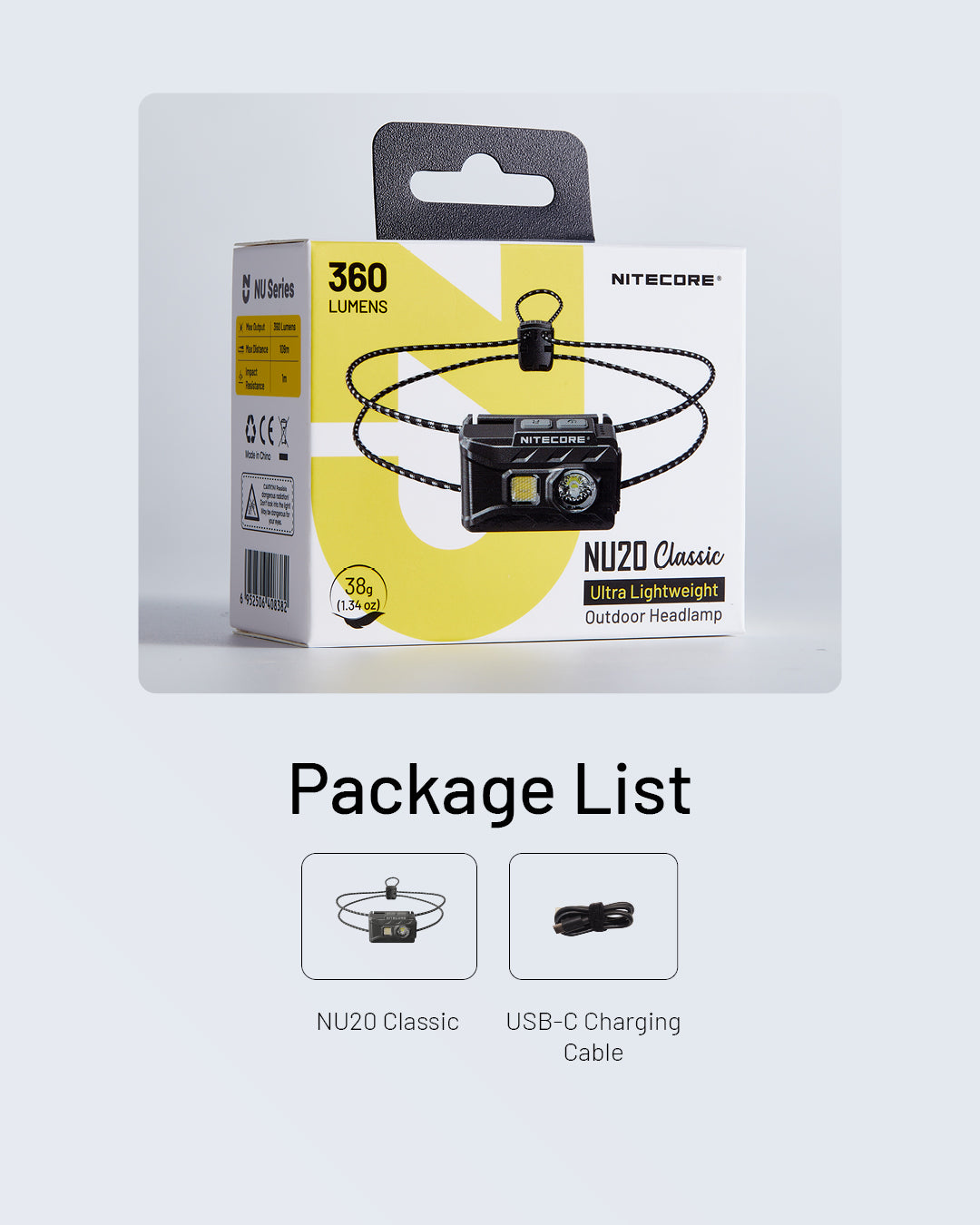 NITECORE NU20 Classic Ultra Lightweight Outdoor Headlamp