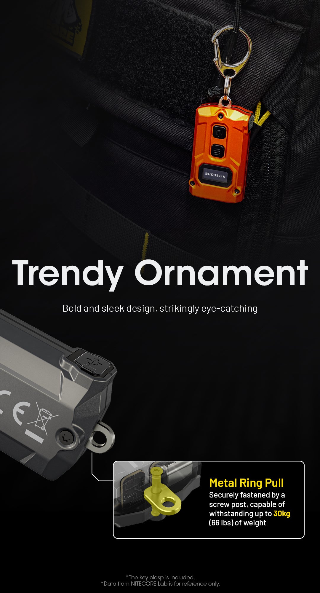 NITECORE TINI3 EDC Keychain Light Three Color Temperature