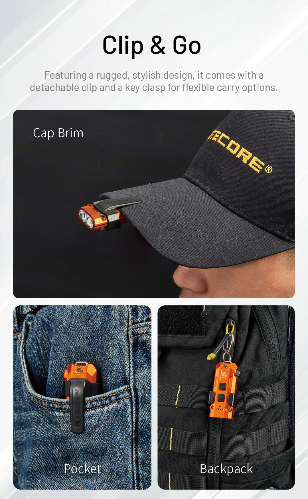 NITECORE TIP3 EDC Keychain Light 720 Lumens