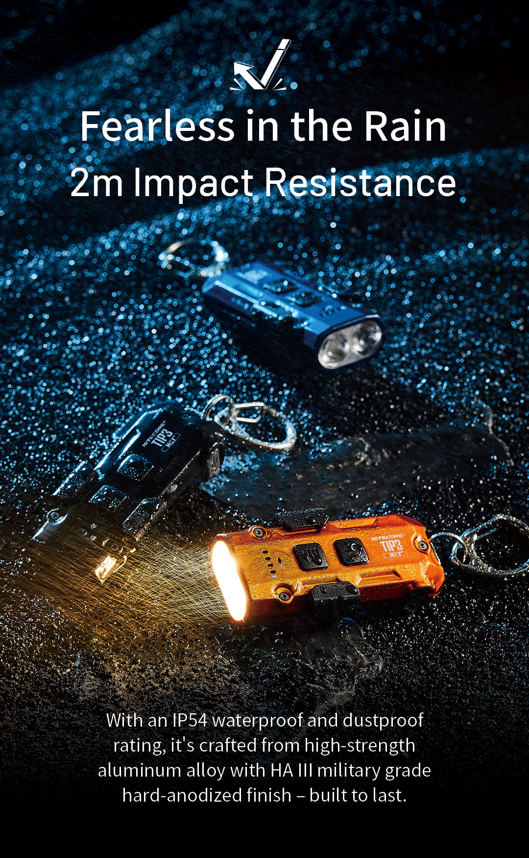 NITECORE TIP3 EDC Keychain Light 720 Lumens