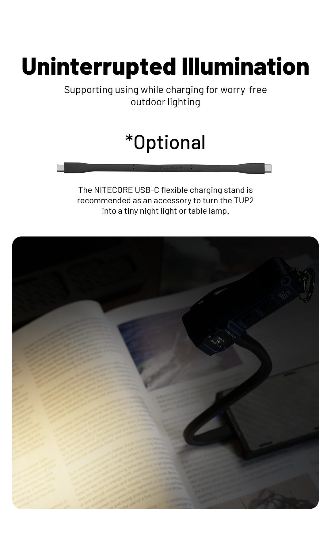 NITECORE TUP2 EDC Keychain Light Three Color Temperatures
