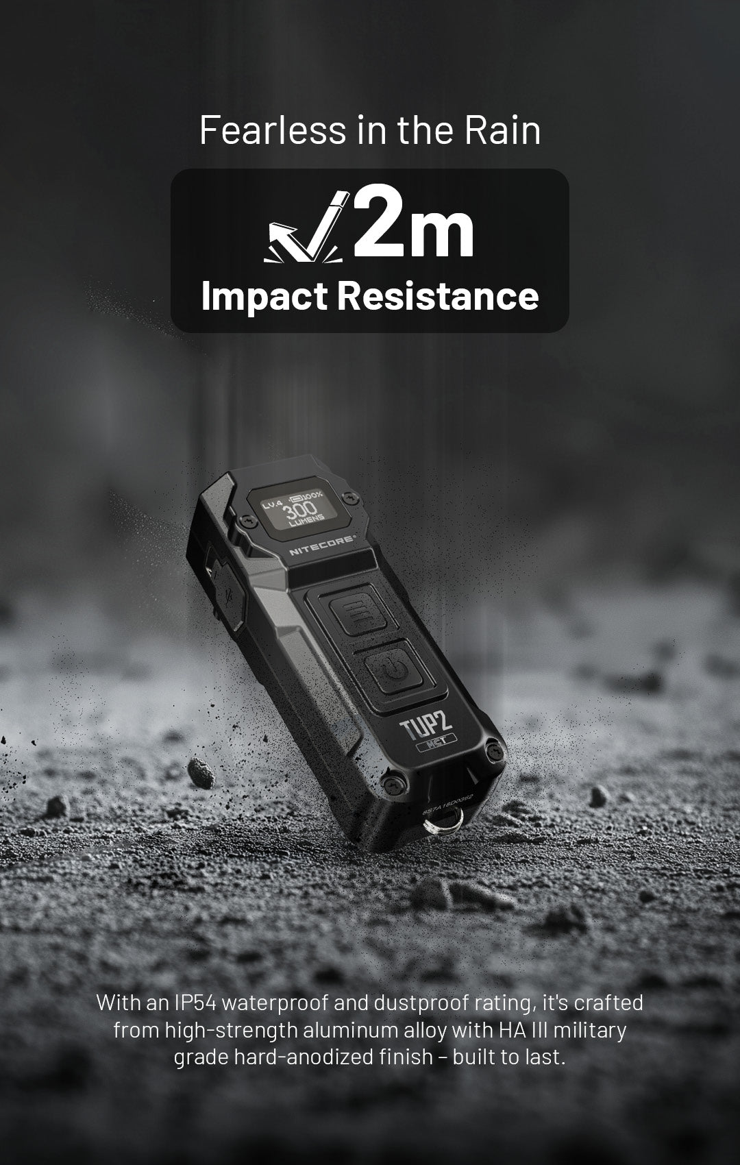 NITECORE TUP2 EDC Keychain Light Three Color Temperatures