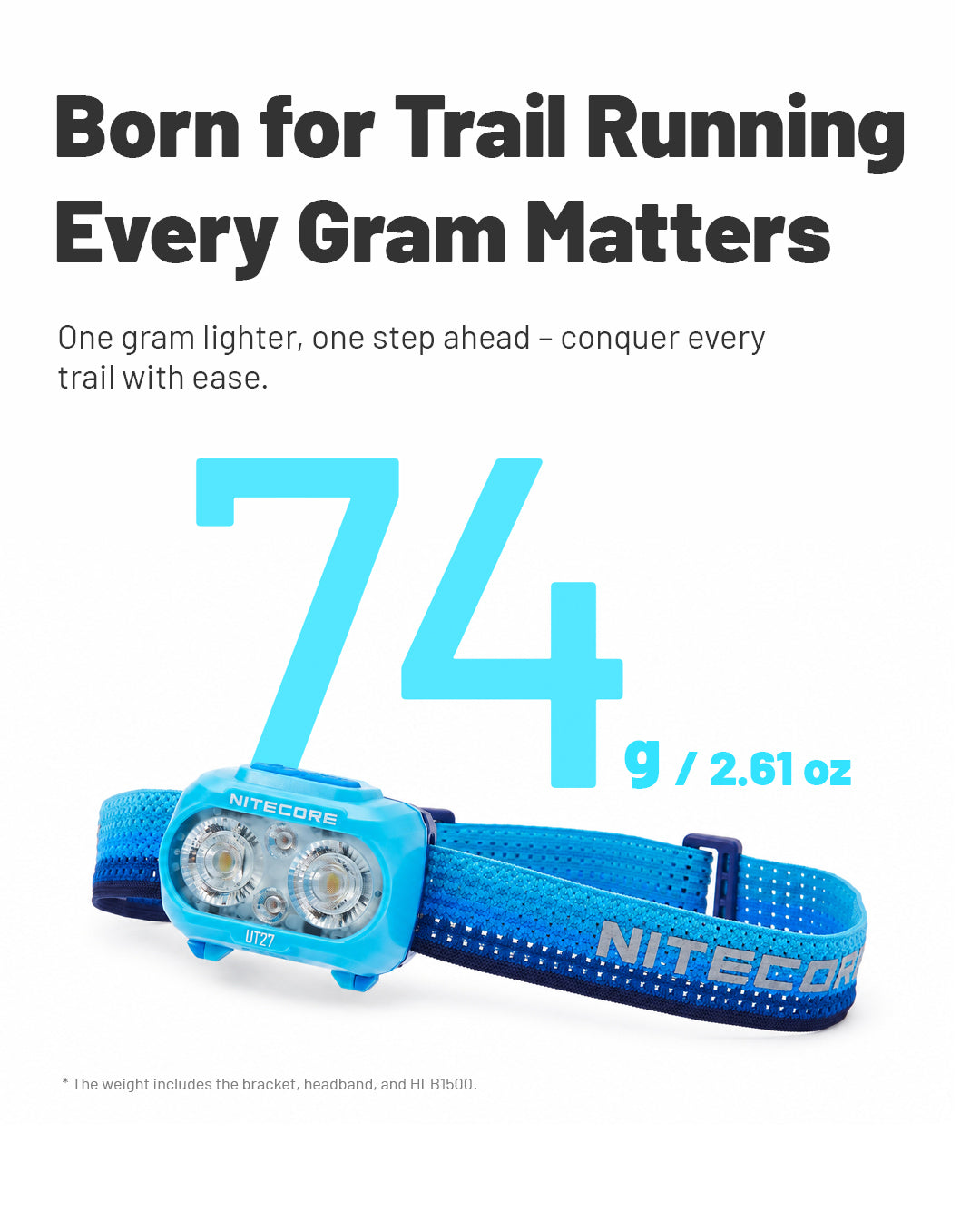 NITECORE UT27 MB Red Illumination Trail Running Headlamp