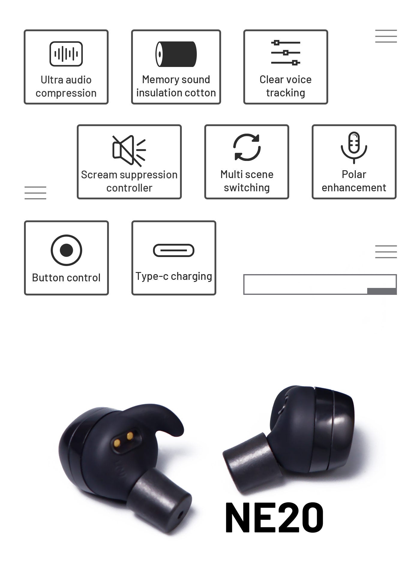 Nitecore NE20 Earbuds